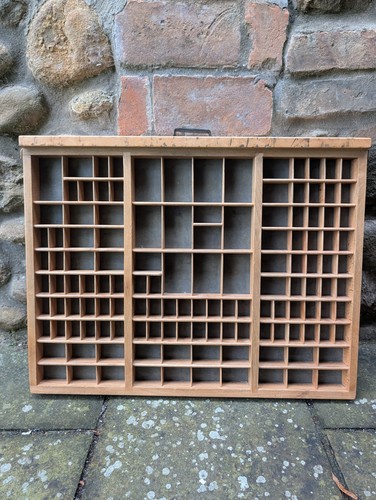 Large vintage wooden printers - large,