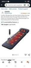 Comfier Massage Mat with Heat Pad,Full Body Massage Bed with Shiatsu Neck Massag