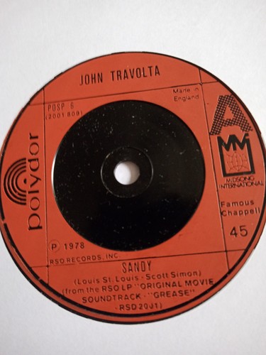 John travolta sandy vinyl - travolta,