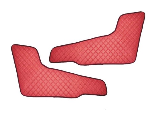 Pcs red thick - thick, leather