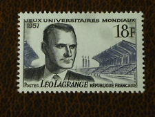 FRANCE 1957 18fr Leo LAGRANGE  vf Mint never hinged SG 1345