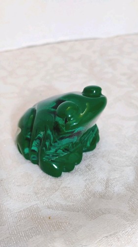 Long polished malachite - polished,