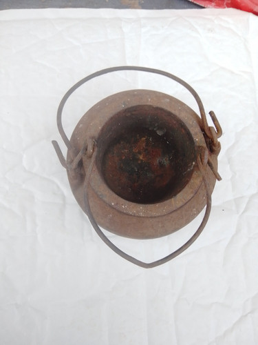Vintage cast iron glue pot - pot, by