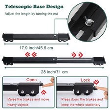 Appliance Rollers with Brake