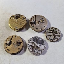 Five Antique gents movements