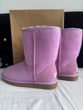 RRP £155 Womens Classic Short Perf 3062 W / ORCB Pink UGG boots sz 5.5 BNWB