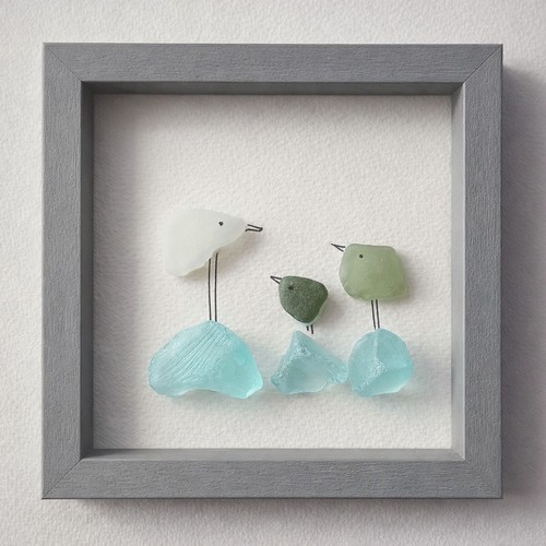 Beautiful sea glass birds - beautiful,