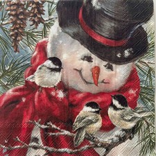 2 x cocktail paper napkins for