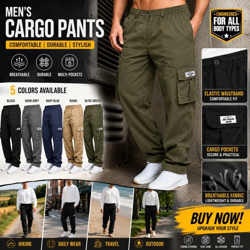 Mens cargo combat trousers - cargo,
