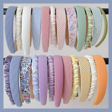 Smooth Satin Alice Bands Hair Head Band Women Girls UK