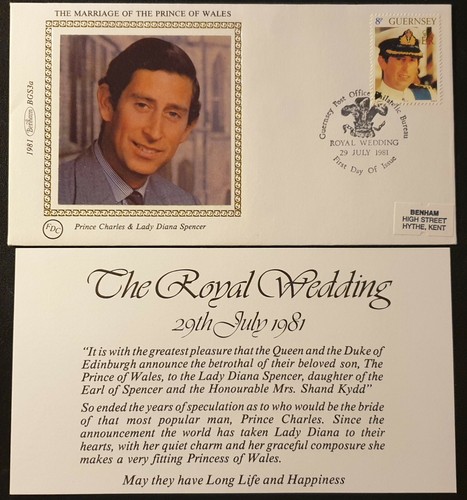 Guernsey fdc 1981 royal - fdc,