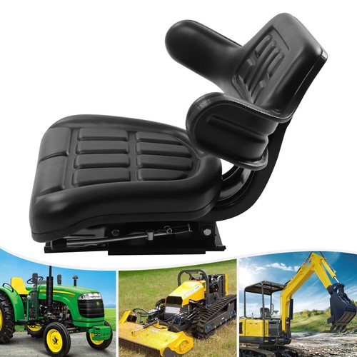 Tractor suspension seat - seat, black