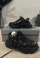 Balenciaga Triple S Sneaker All Over Logo Black Size 6