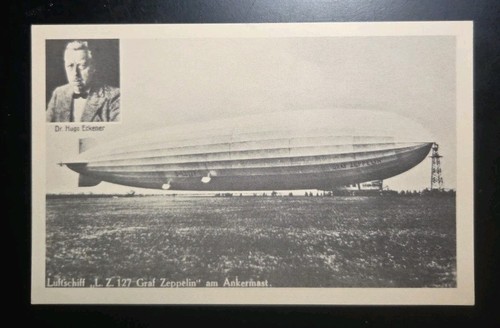 127 graf zeppelin anchored - lz-127,