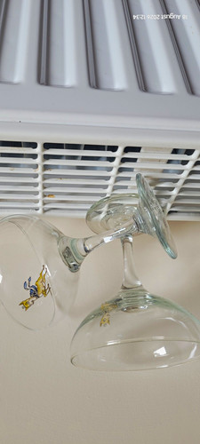 Babycham glass wine - babycham,