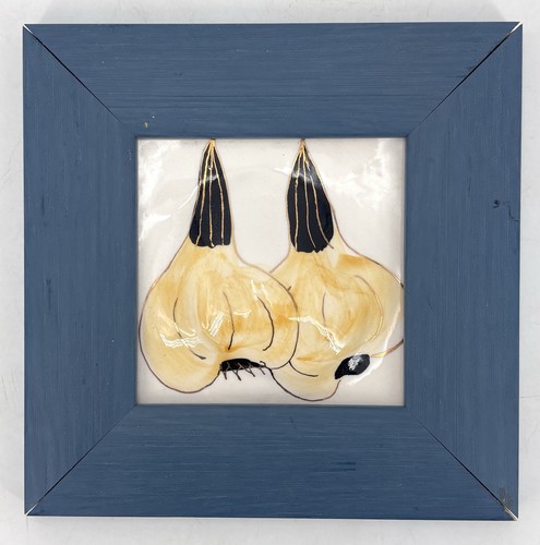 Framed finnish ceramic garlic - finnish,
