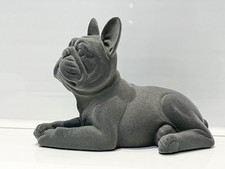 Grey Velveteen Lying Blue