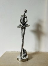 Silver Metal Ballerina Dancing