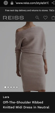 Reiss Lara midi knitted dress