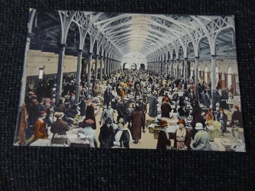 Barnstaple market postcard - barnstaple,