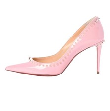 Christian Louboutin Anjalina 85 pink Patent leather heels in size 37.5 UK4.5