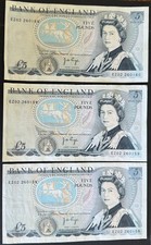 Bank england 5 notes - *bank, **£5