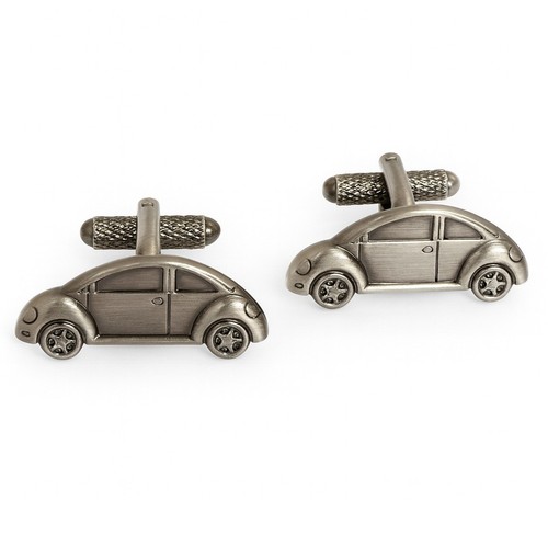 Beetle car cufflinks onyx - -,