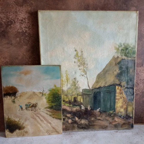 Original vintage oil - 2x,