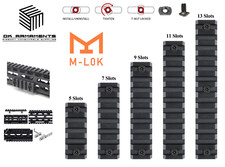 MLOK Rail Airsoft Aluminium 20mm in 5/7/9/11/13 Slots Picatinny RIS RAS Rail