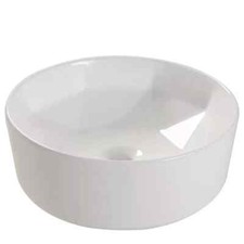 40.5cm Dia. Modern Style Round White Bathroom Sink