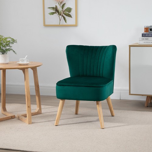 Luxe velvet feel accent chair - luxe, velvet-feel