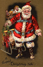 Antique Santa Claus Happy