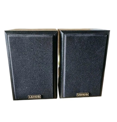 Small wooden black speakers - small,