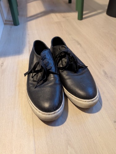 Cos black leather shoes 7 - black,