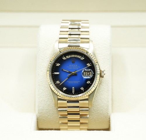 Gents 18ct yellow gold rolex - gents,