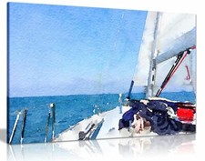 Nautical Yacht Painting Canvas