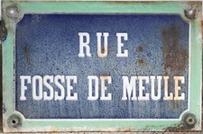 Big French enamel street sign