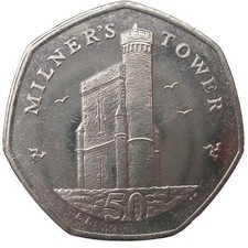 Isle of Man Milner's Tower 50p