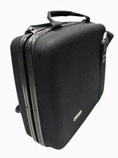 Samsonite Black Rigid Hard Cloth Shell Overnight Shoulder Strap Laptop Case Bag.