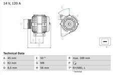Alternator Fits Volvo C70 I