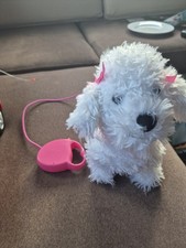 Smyths Toys Fluffy Puppies Bella The Walking Poodle Puppy Dog Plush Toy