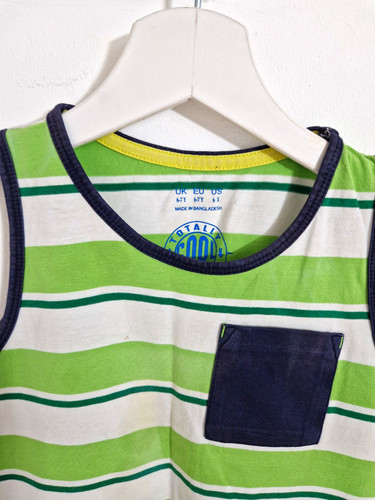 Boys green white - green/white, striped