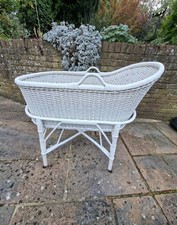 wicker basket baby cot bed