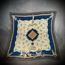 Tintin - Silk Scarf - Le Sceptre D’ Ottokar - Moulinsart - 25 In - 1997 Vintage