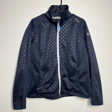 Euro-Star Navy Blue Polka Dot Jacket - Women's XXL - Equestrian Athletic Wear