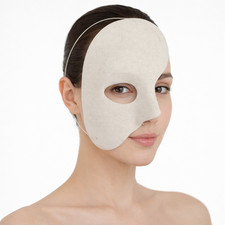 White Fancy Dress Half Face