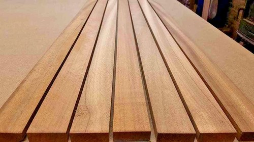 Iroko timber boat deck slats - timber,