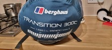 Berghaus Transition 300c Blue Sleeping Bag. 3 Seasons. Light, Warm & Breathable.