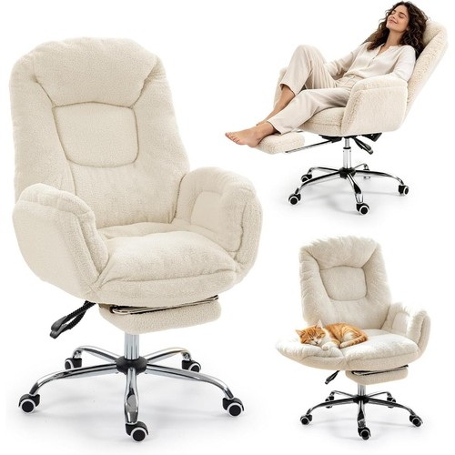 Swivel office chair lambswool - swivel,