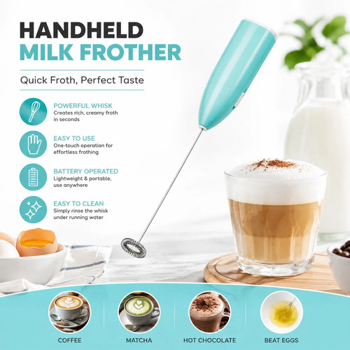 Handheld milk frother electric - handheld,